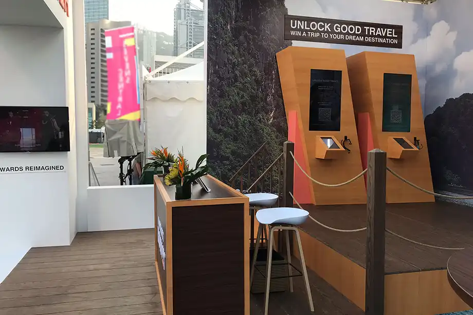 Win a Trip Kiosks