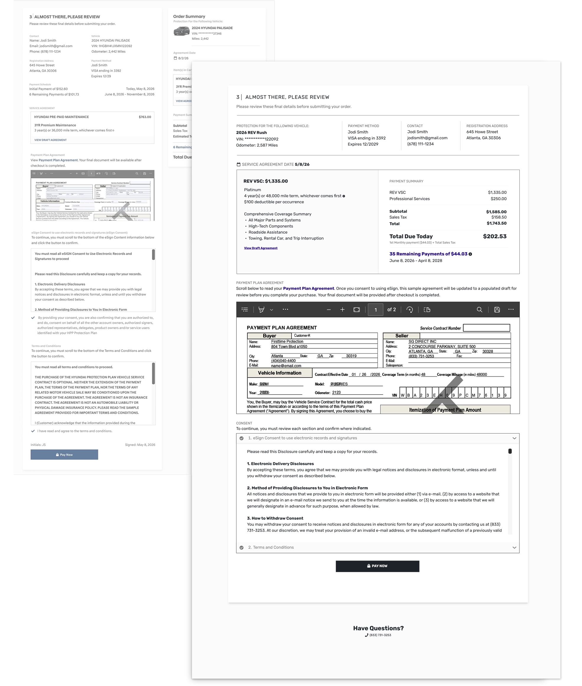 Checkout Review Revamp
