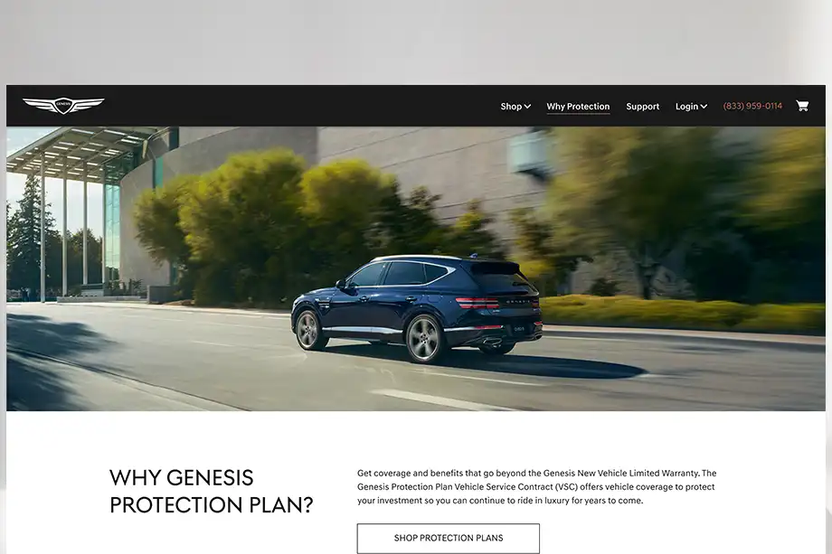 Genesis Landing Page